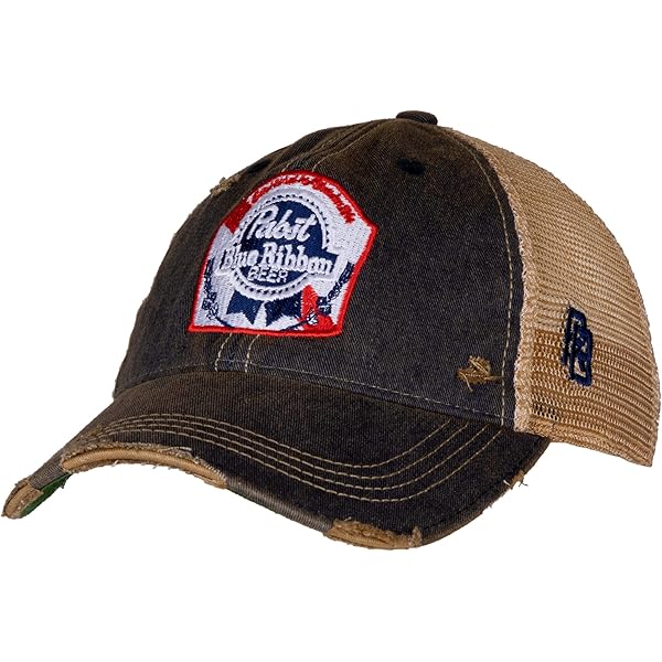 The Original Retro Brand Pabst Blue Ribbon Logo Distressed